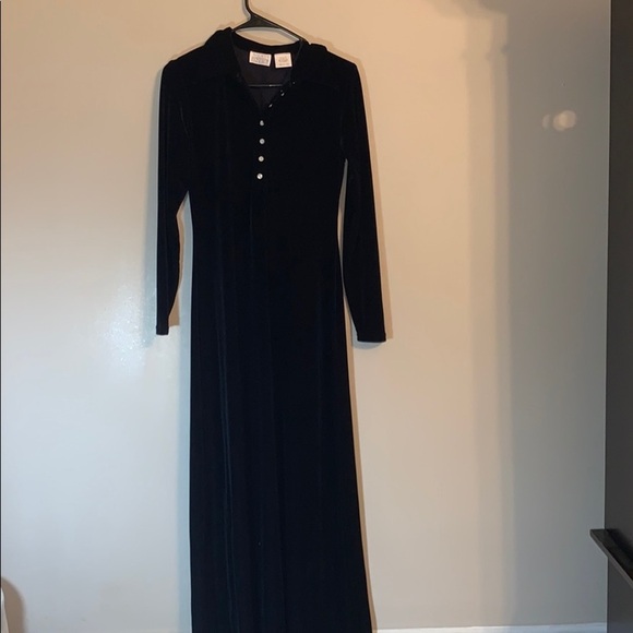 Vintage Dresses & Skirts - Vintage Moda International Velour Dress